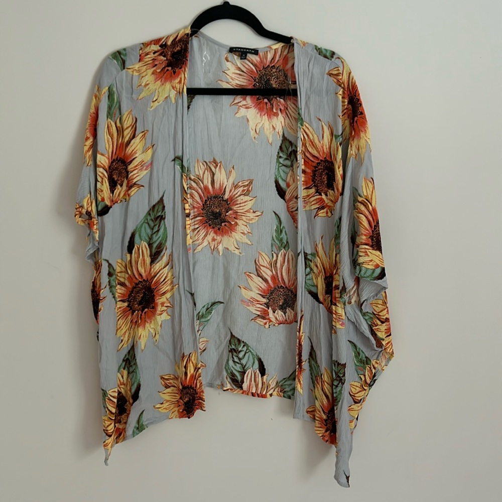 staccato sunflower cardigan